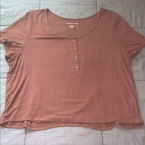 Ribbed Henley Top